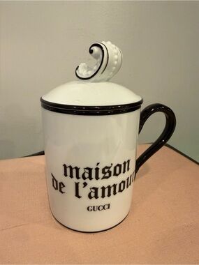 Gucci Maison de l’Amour Porcelain Mug with Lid & Handle